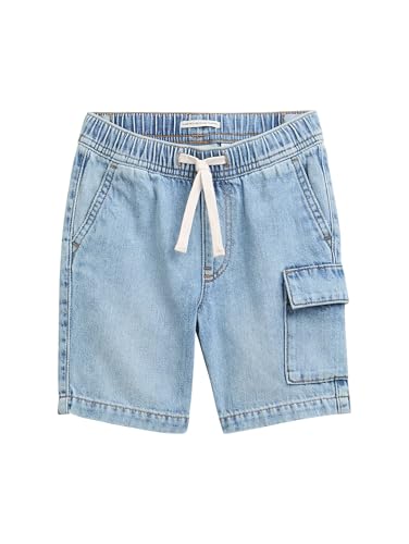 TOM TAILOR Jungen 1046575 Bermuda Jeans Shorts, 10118-Used Light Stone Blue Denim, 104 von TOM TAILOR