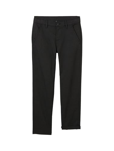 TOM TAILOR Jungen 1048206 Straight Chino Hose, 25903-Black Anthra Mel Houndstooth, 170 von TOM TAILOR