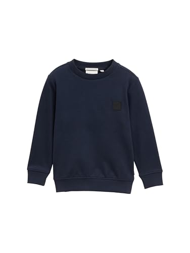 TOM TAILOR Jungen 1045996 Sweatshirt, 10668 - Sky Captain Blue, 128-134 EU von TOM TAILOR