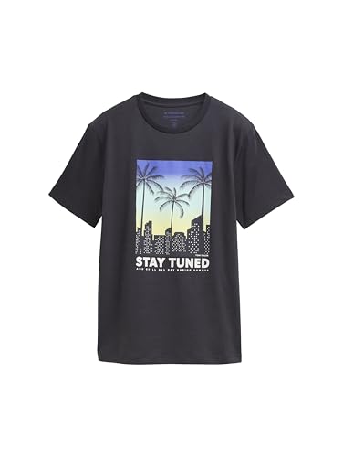 TOM TAILOR Jungen 1046344 T-Shirt, 29476-Coal Grey, 176 TOM TAILOR Jungen 1046344 T-Shirt, 29476-Coal Grey, 176 von TOM TAILOR