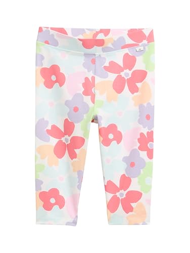TOM TAILOR Mädchen 1046249 Capri Leggings, 37776-Big Multicolor Flower Print, 92/98 von TOM TAILOR