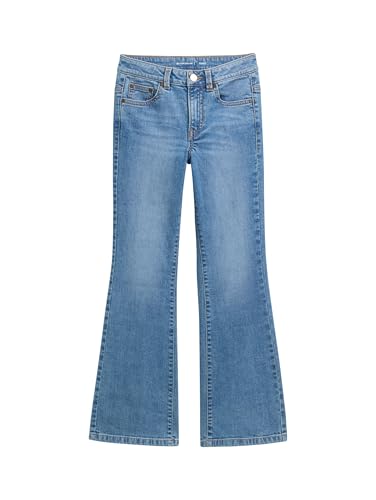 TOM TAILOR Kinder Cropped Sweatshirt mit Print, Pale Spring Lilac, 164 von TOM TAILOR