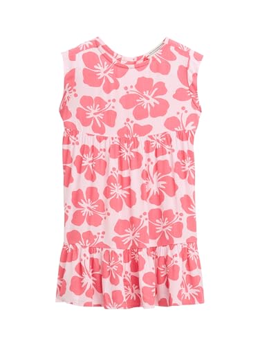 TOM TAILOR Mädchen 1046302 Kleid, 37774-Big Pink Flower, 128/134 von TOM TAILOR