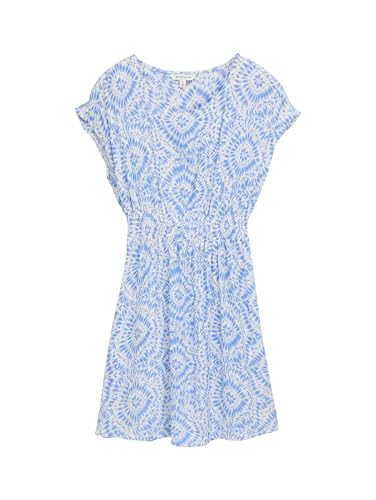 TOM TAILOR Mädchen 1046372 Kleid, 37859-Fresh Blue Tie Dye Circle, 146 von TOM TAILOR