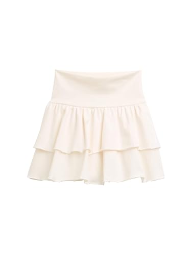 TOM TAILOR Mädchen 1046374 Kurzer Rock, 12906-Wool White, 128 von TOM TAILOR