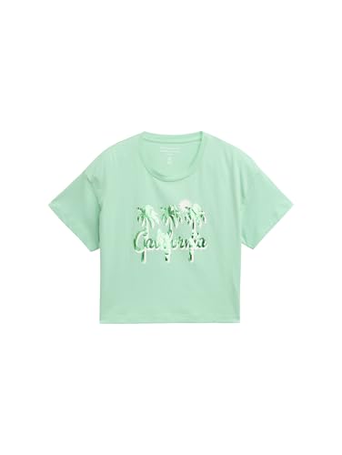 TOM TAILOR Mädchen 1046364 T-Shirt, 38249-Light Garden Green, 152 von TOM TAILOR