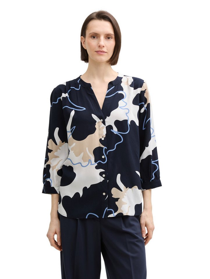 TOM TAILOR Klassische Bluse mit All-Over Print TOM TAILOR Klassische Bluse mit All-Over Print von TOM TAILOR
