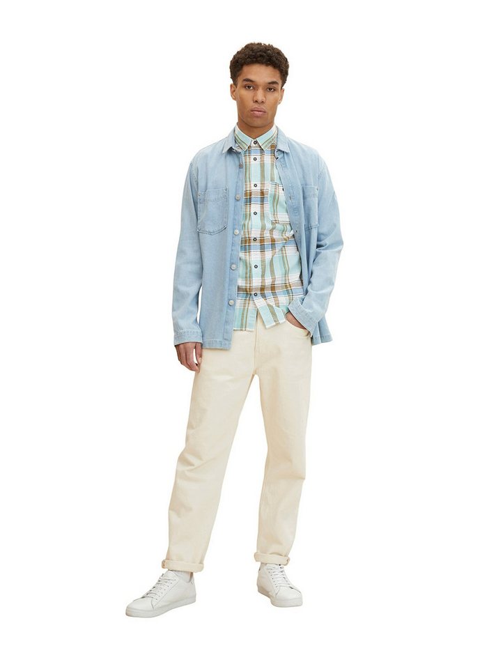 TOM TAILOR Kurzarmshirt Langarm FreizeitHemd für Herren (1-tlg., keine Angabe) von TOM TAILOR