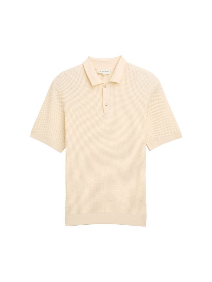 TOM TAILOR Kurzarmshirt Strickpullover mit Polokragen von TOM TAILOR