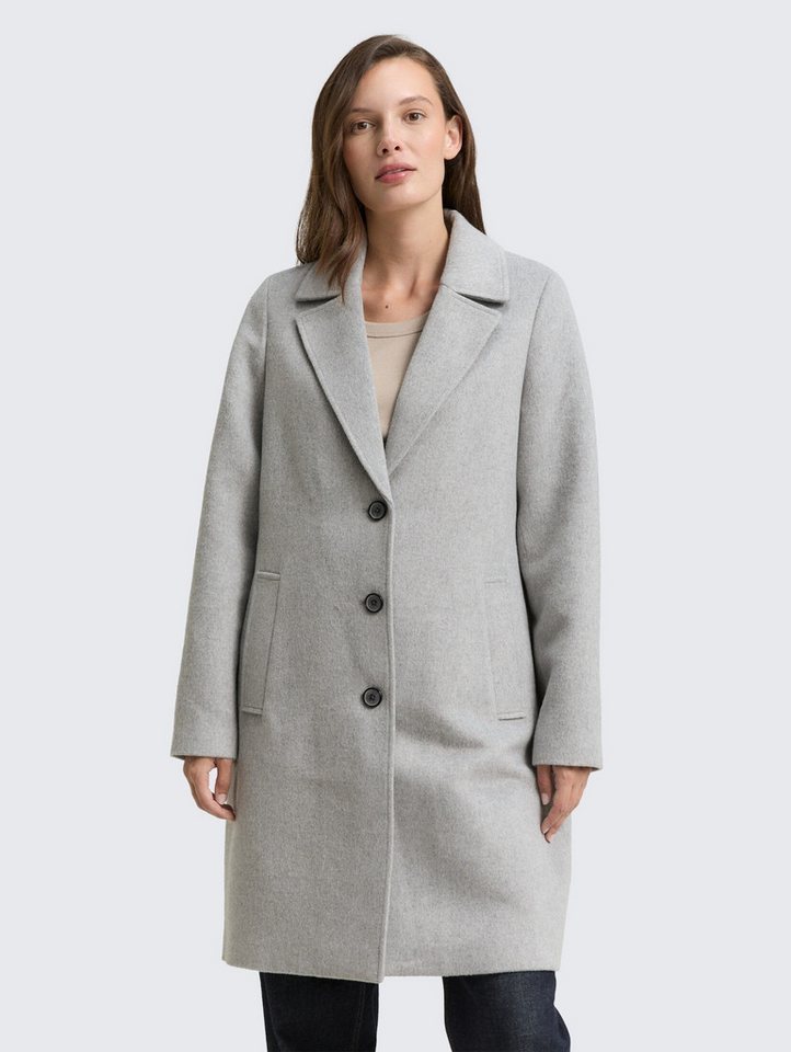 TOM TAILOR Kurzmantel Wollmantel mit Eingriffstaschen Wollmantel mit Eingriffstaschen TOM TAILOR Kurzmantel Wollmantel mit Eingriffstaschen Wollmantel mit Eingriffstaschen von TOM TAILOR