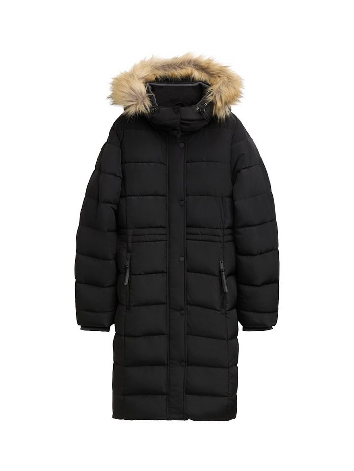 TOM TAILOR Kurzmantel signature puffer coat DEEP BLACK von TOM TAILOR