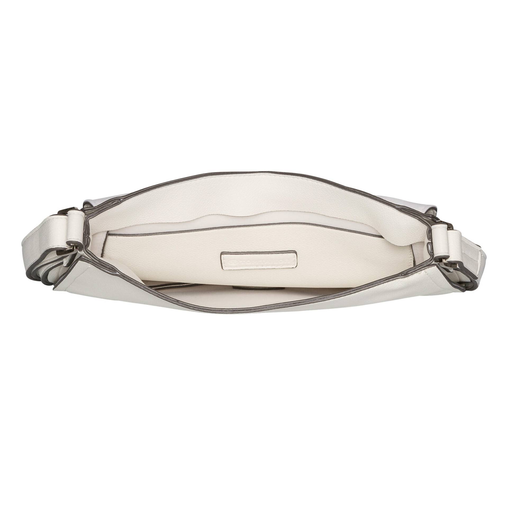 TOM TAILOR - LARICIA, Flap bag M no zip, white white von TOM TAILOR