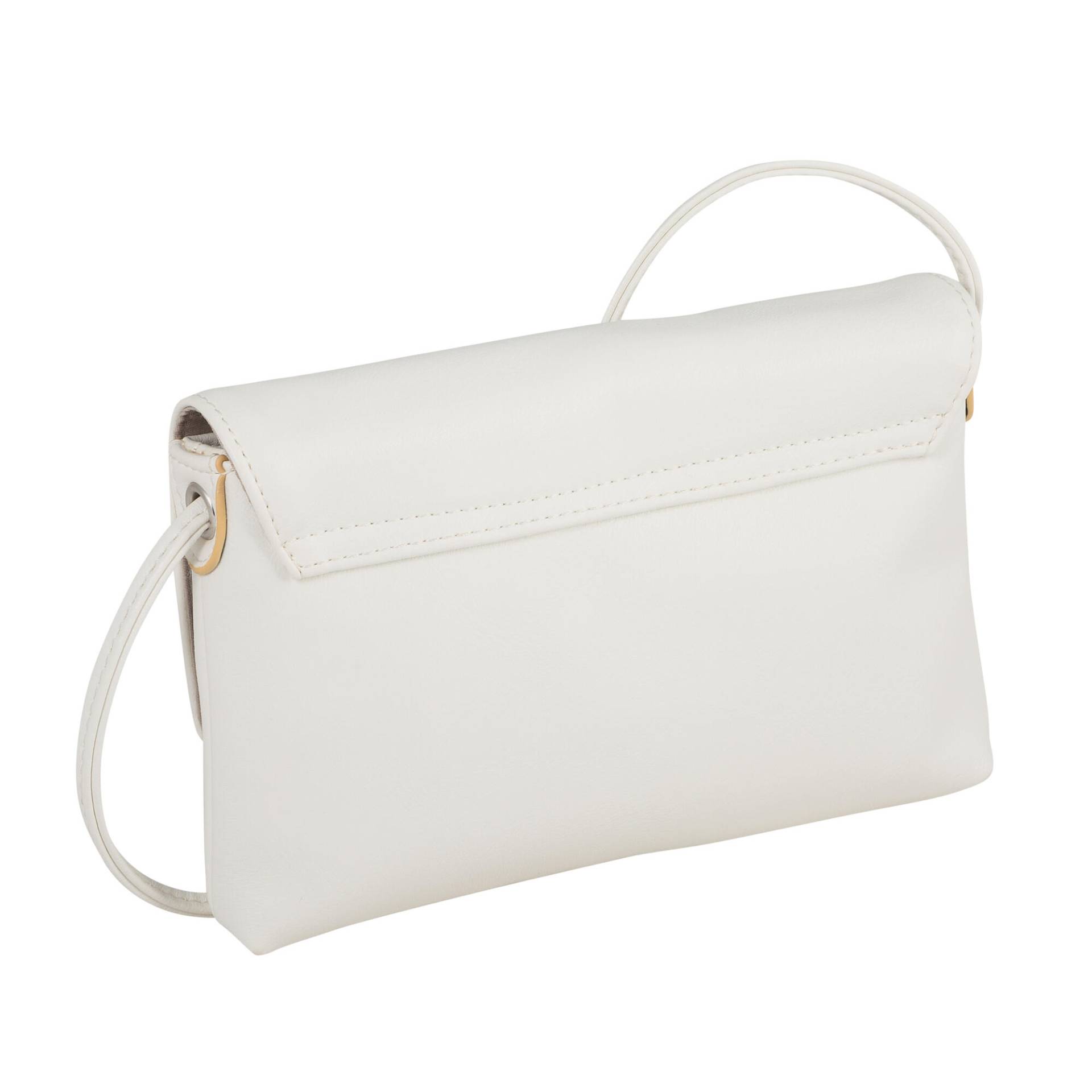 TOM TAILOR - LUNA, Flap bag S no zip, white white von TOM TAILOR