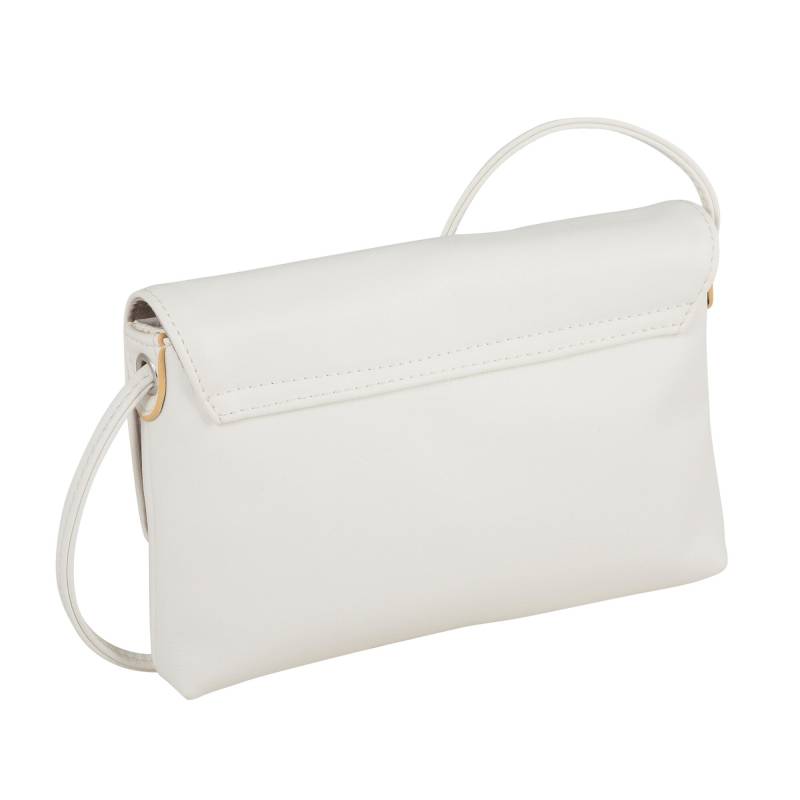 TOM TAILOR - LUNA, Flap bag S no zip, white white von TOM TAILOR