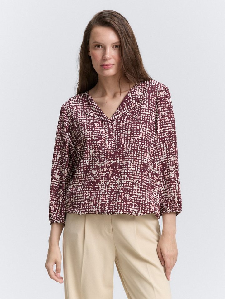 TOM TAILOR Langarmbluse Bluse aus Viskose Bluse aus Viskose von TOM TAILOR