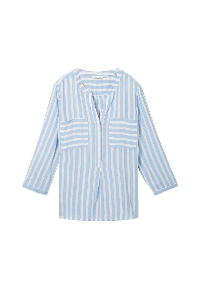TOM TAILOR Langarmbluse Bluse dünnes Dreiviertelarmshirt (1-tlg) von TOM TAILOR