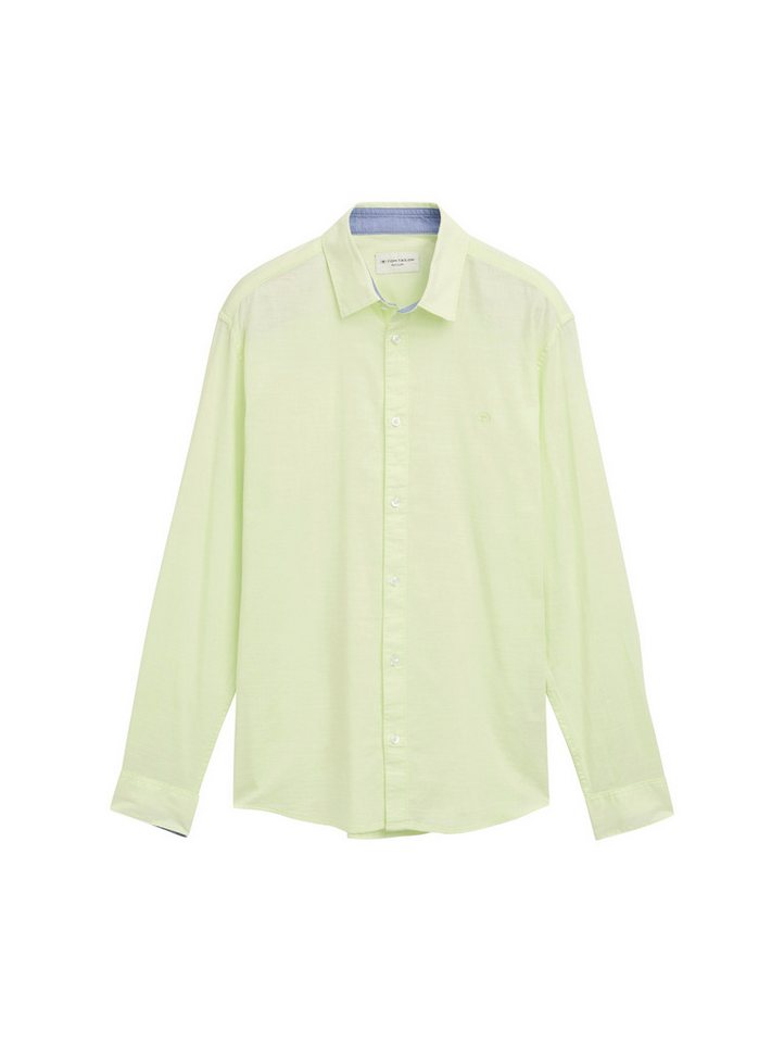 TOM TAILOR Langarmhemd Regular Fit Chambray Hemd von TOM TAILOR