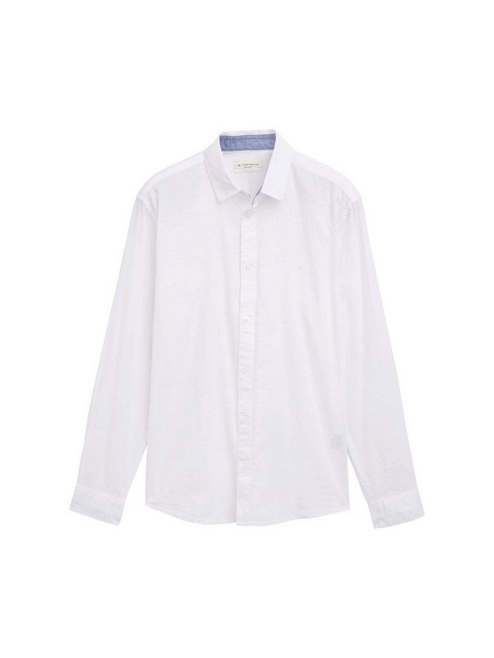 TOM TAILOR Langarmhemd Regular Fit Chambray Hemd von TOM TAILOR