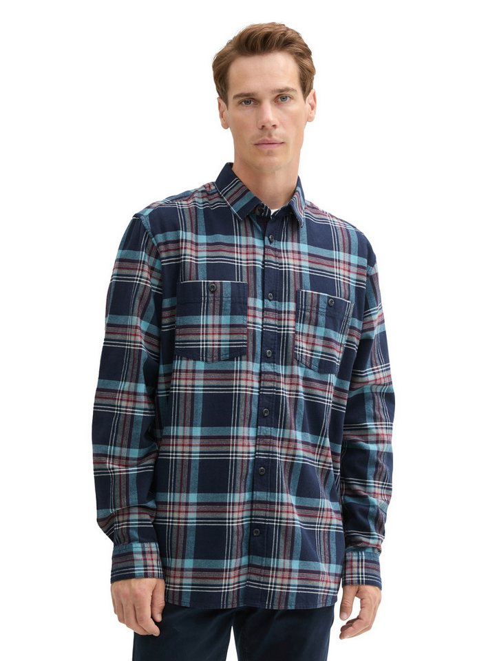 TOM TAILOR Langarmhemd mit Karo Muster von TOM TAILOR