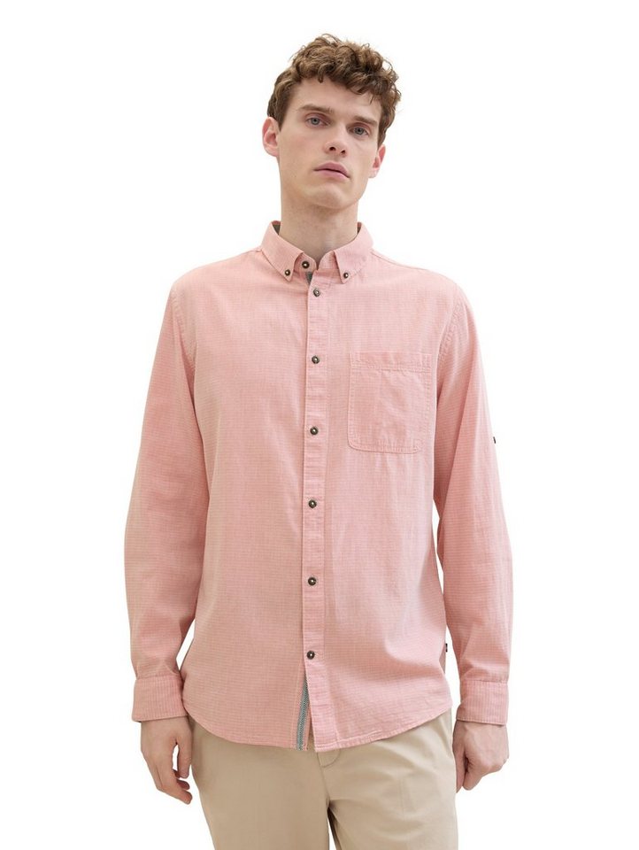 TOM TAILOR Langarmhemd mit Knopfleiste von TOM TAILOR