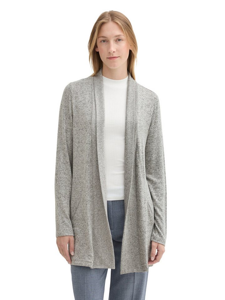 TOM TAILOR Langarmshirt Basic T-Shirt Cardigan von TOM TAILOR