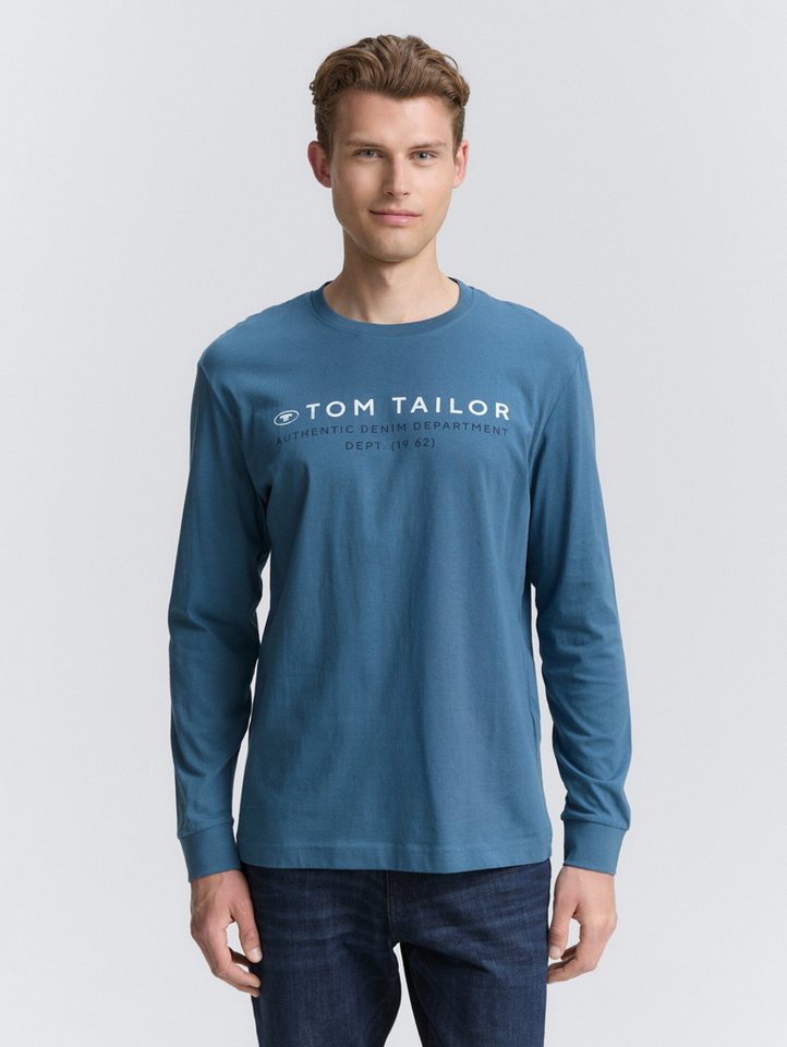 TOM TAILOR Langarmshirt Langarmshirt mit Logo-Print Langarmshirt mit Logo-Print von TOM TAILOR
