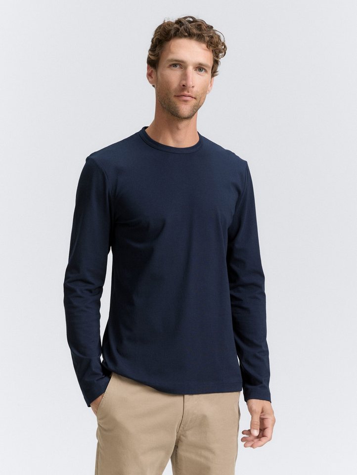 TOM TAILOR Langarmshirt Slim Fit Langarmshirt mit Stretch Slim Fit Langarmshirt mit Stretch von TOM TAILOR