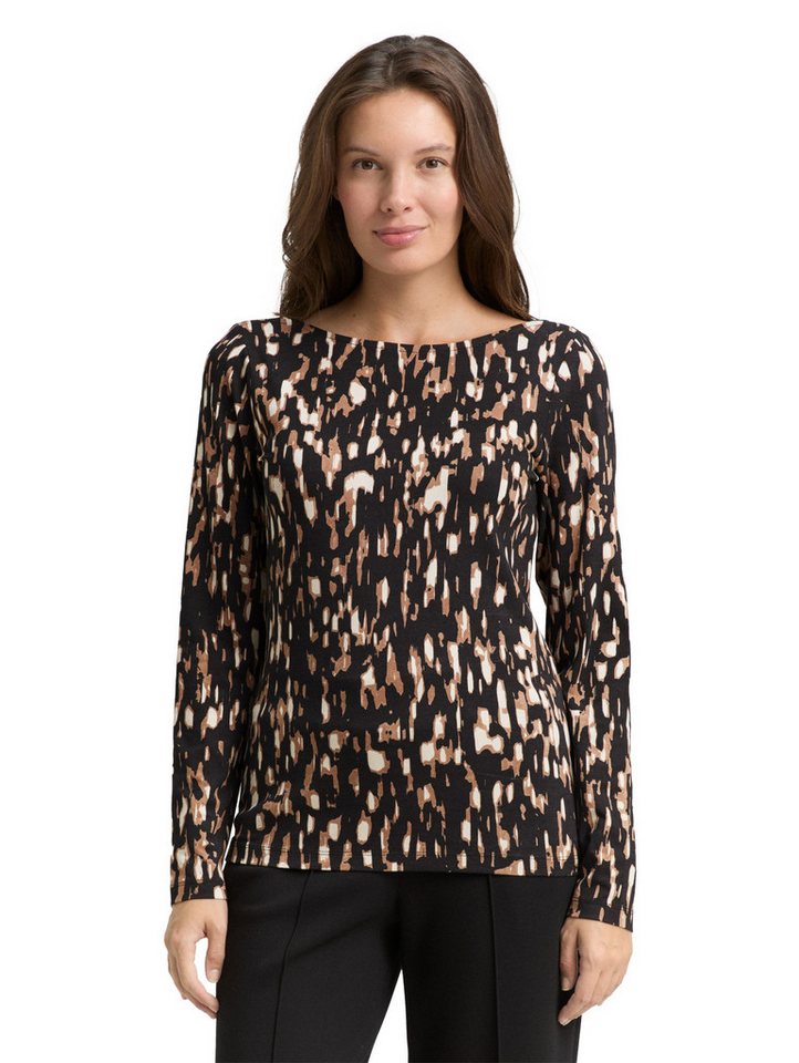 TOM TAILOR Langarmshirt mit All-Over Print von TOM TAILOR