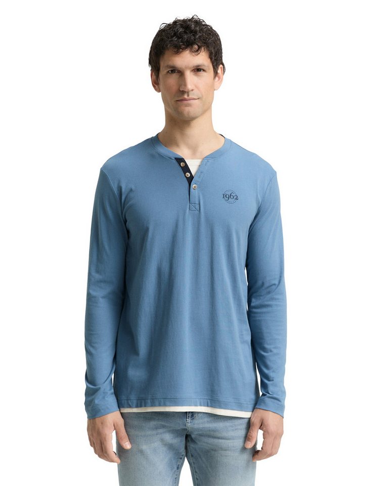 TOM TAILOR Langarmshirt mit Logo Print von TOM TAILOR