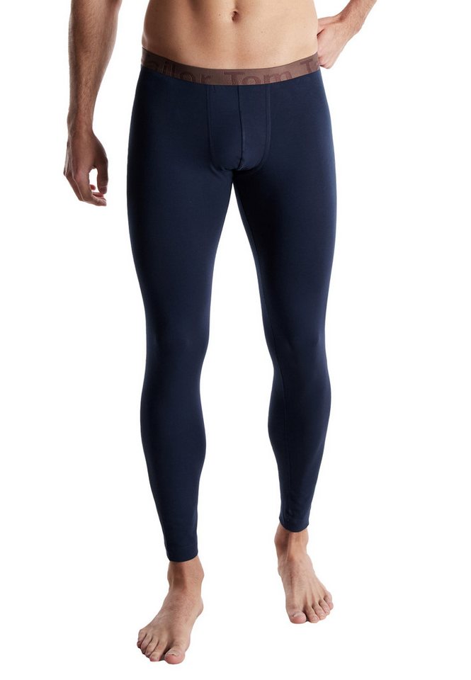 TOM TAILOR Lange Unterhose TOM TAILOR Herren lange Unterhose blau uni (1-St) von TOM TAILOR