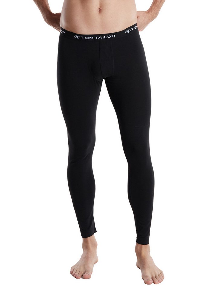 TOM TAILOR Lange Unterhose TOM TAILOR Herren lange Unterhose schwarz uni (1-St) von TOM TAILOR