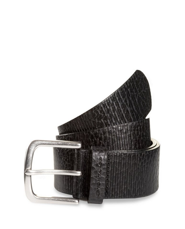 TOM TAILOR Ledergürtel Belts TTROY Ledergürtel mit abgerundeter Dornschließe von TOM TAILOR