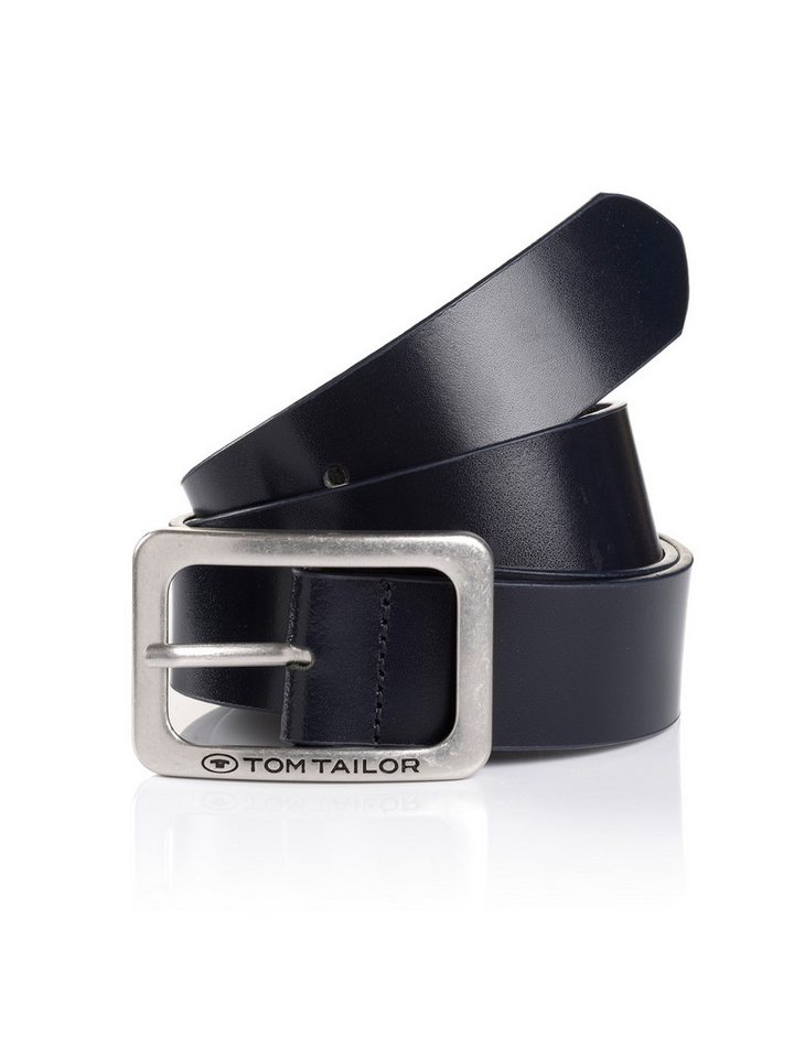 TOM TAILOR Ledergürtel TTEVE 4 cm breiter Damen Ledergürtel, kalssiches Must-Have von TOM TAILOR
