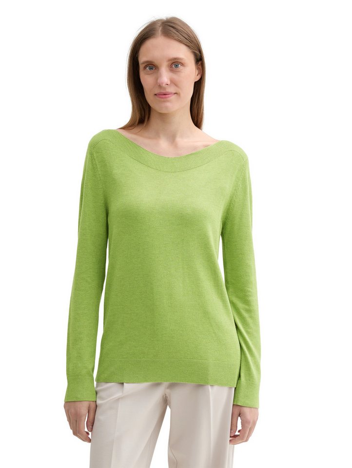 TOM TAILOR Longpullover mit Rippbündchen von TOM TAILOR