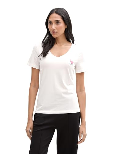 TOM TAILOR Loose Fit Strickpullover mit Kapuze, red Melange Block Stripe, XXXL von TOM TAILOR