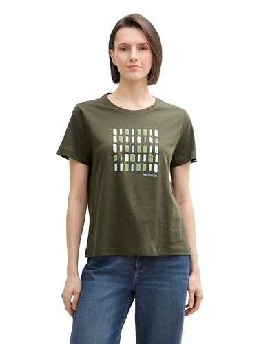 TOM TAILOR Loose Fit Sweatshirt mit Streifenmuster, beige Offwhite Regular Stripe, XXL von TOM TAILOR