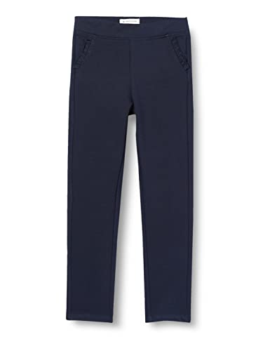 TOM TAILOR Mädchen 1029977 Kinder Jersey Leggings Mit Rüschen-Detail, 10668 - Sky Captain Blue, 116-122 EU von TOM TAILOR