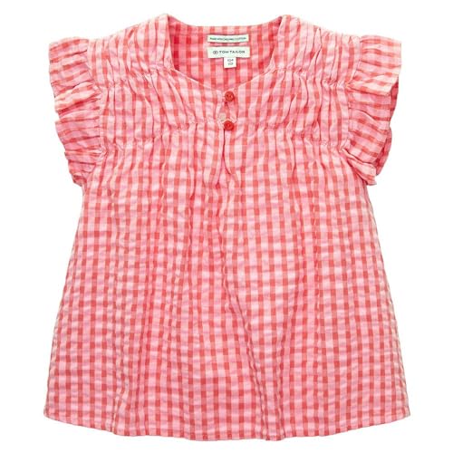 TOM TAILOR Mädchen 1036094 Bluse, 31682 - Pink Check, 116 von TOM TAILOR
