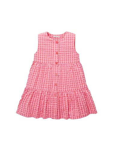 TOM TAILOR Mädchen 1036097 Kinder Kleid, 31682 - Pink Check, 92-98 von TOM TAILOR