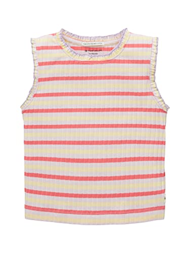 TOM TAILOR Mädchen 1036110 Kinder Top mit Streifen & Rüschen, 31784-Small Multicolor Stripe, 116/122 von TOM TAILOR