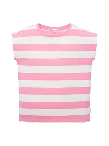 TOM TAILOR Mädchen 1036127 Kinder Top, 31691 - Pink Block Stripe, 152 von TOM TAILOR