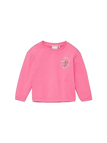 TOM TAILOR Mädchen 1037947 Sweatshirt mit Pailletten, 15799-carmine pink, 104/110 von TOM TAILOR