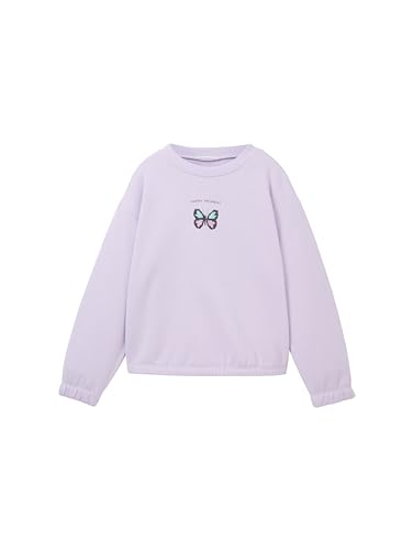 TOM TAILOR Mädchen 1037953 Sweatshirt mit Pailletten, 29349-lilac Sky, 104/110 von TOM TAILOR