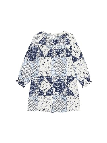 TOM TAILOR Mädchen 1037962 Kleid mit Paisley-Muster, 32378-blue Flower Print, 104/110 von TOM TAILOR