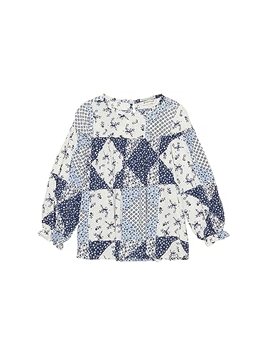 TOM TAILOR Mädchen 1038002 Bluse mit Paisleymuster, 32378-blue Flower Print, 116/122 von TOM TAILOR