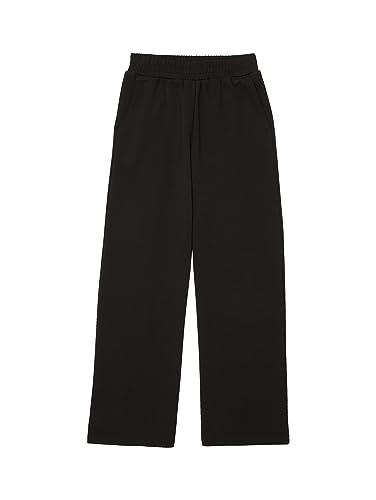 TOM TAILOR Mädchen 1038025 Basic Wide Leg Stoffhose, 14482-deep Black, 176 von TOM TAILOR