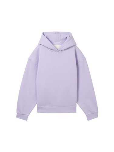 TOM TAILOR Mädchen 1038062 Basic Hoodie mit Handytasche, 29478-light Orchid Purple, 140 von TOM TAILOR