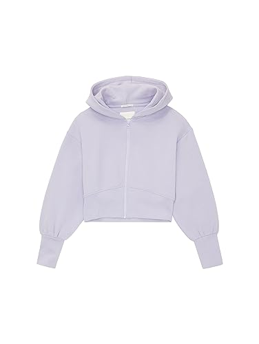 TOM TAILOR Mädchen 1038138 Basic Sweatjacke mit Kapuze, 29478-light Orchid Purple, 152 von TOM TAILOR