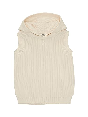 TOM TAILOR Mädchen 1038230 Basic Pullunder mit Kapuze, 18592-vintage beige, 116/122 von TOM TAILOR