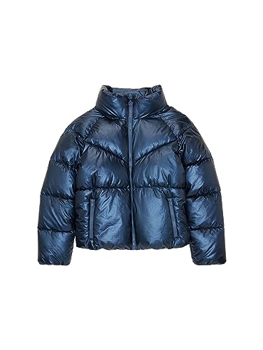 TOM TAILOR Mädchen 1038754 Puffer Winterjacke, 33817-blue metallic, 140 von TOM TAILOR